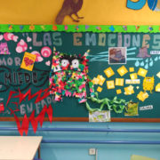 Mural de las emociones en el colegio público Virgen del Cerro de Vallecas